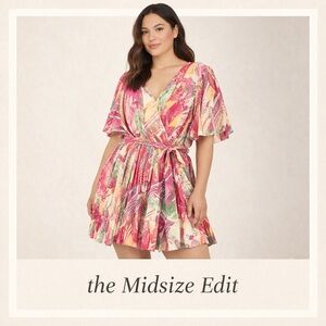 Flying Tomato Abstract Print Wrap Dress
Size: Large